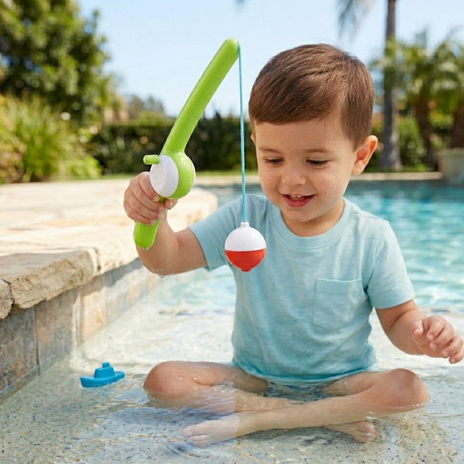 Lumazilo Premium Magnetic Fishing Toy for Kids – Durable Waterproof Rod & Floatable Sea Characters, Versatile Water Toy for Bathroom, Backyard & Swimming Pool