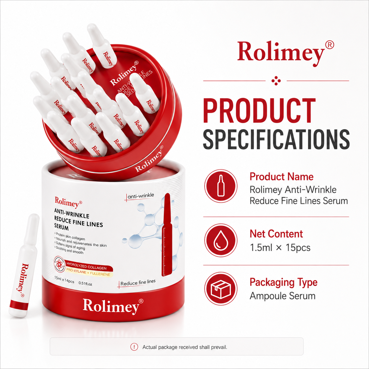 🎁Rolimey® NAD+ Retinal Peptide Anti-Aging Shot Serum | 2026 Advanced Formula for Fine Line Care, Skin Firming, Barrier Repair & Deep Hydration, Suitable for All Skin Types