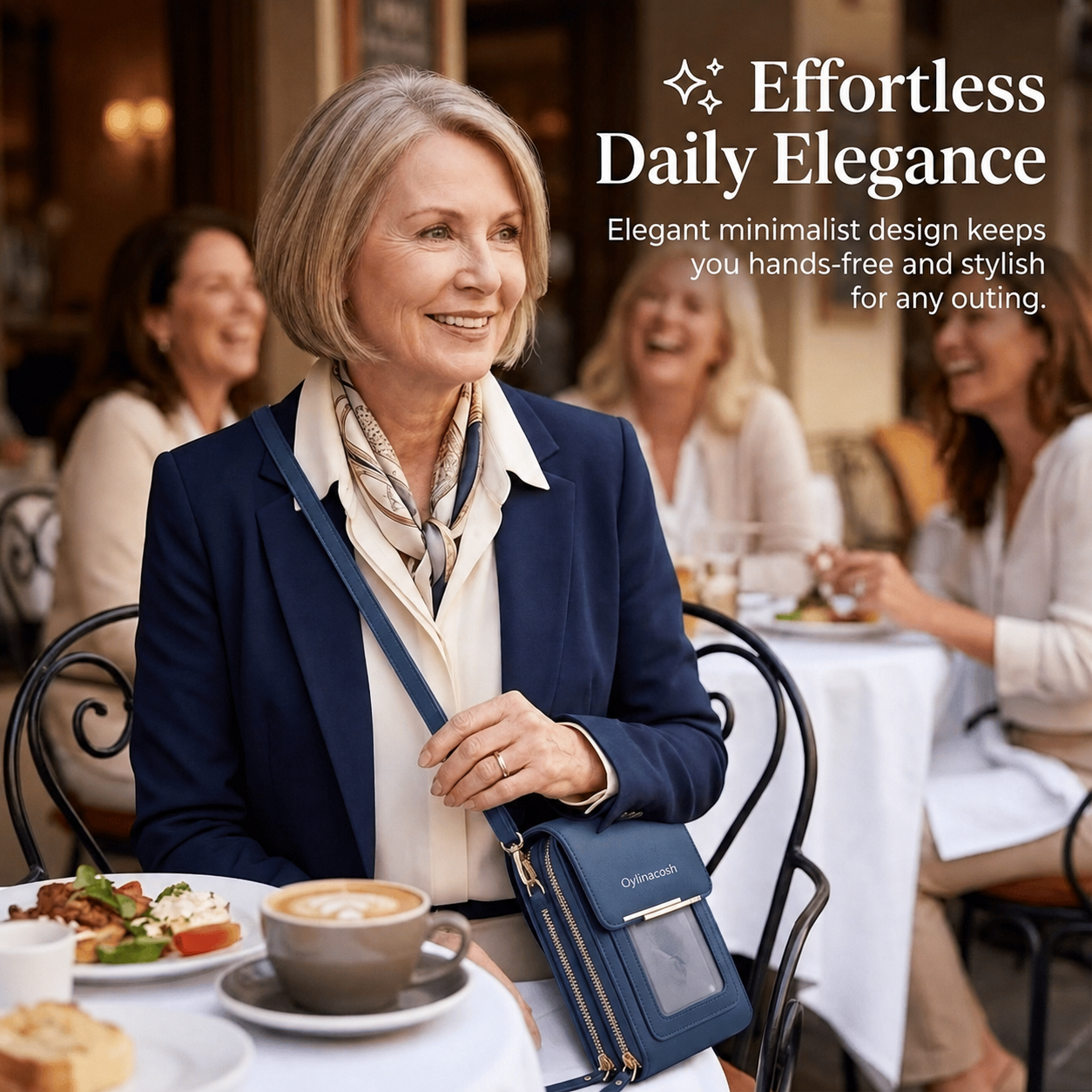 🔥Final 3 Hours: 80% OFF Qylinacosh®2026 Trendy Minimalist Elegant Women's Touchscreen Crossbody Phone Wallet