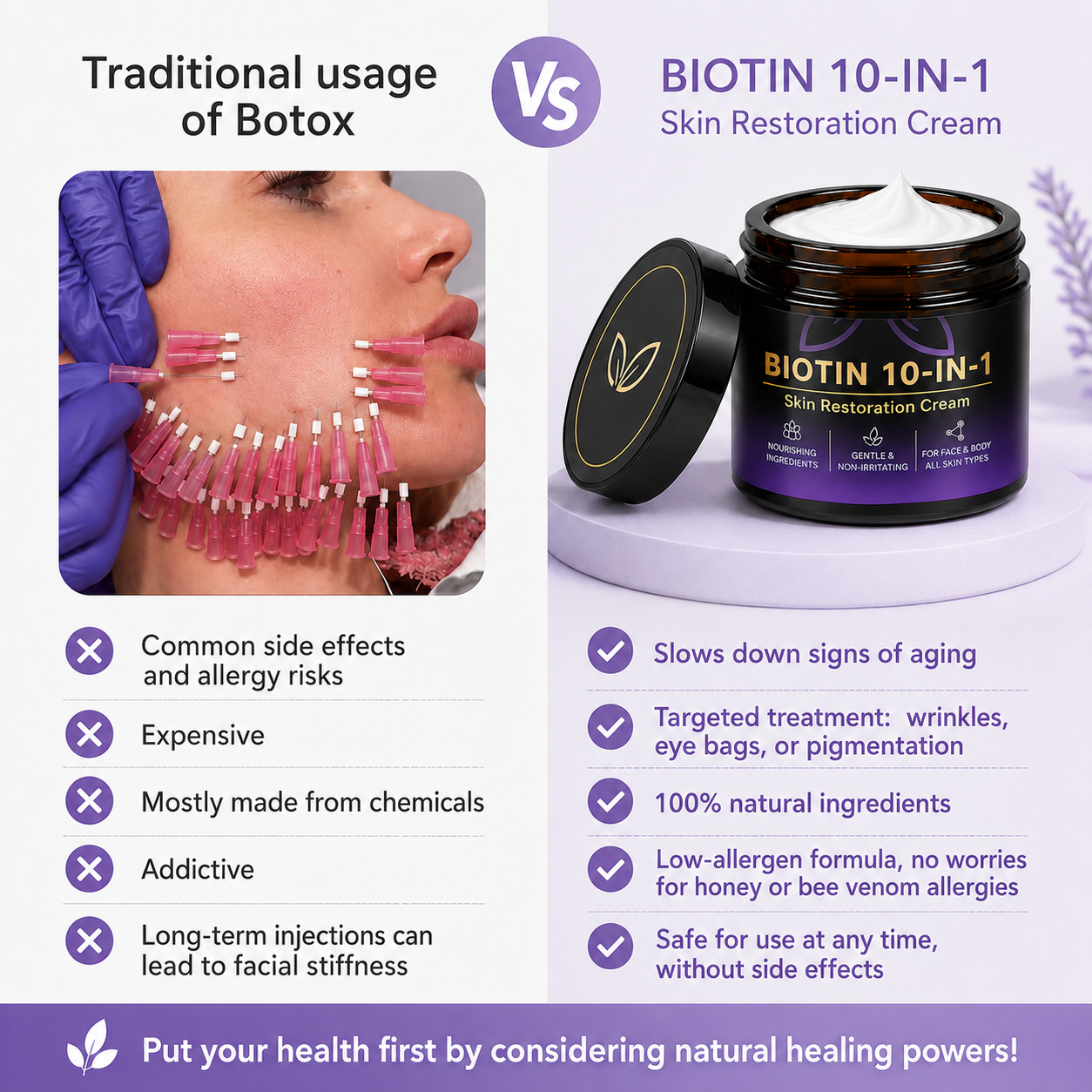 🔥 Rolimey® Advanced Biotin & Peptide Skin Restoration Cream—Tightening for Skin Types 🔥