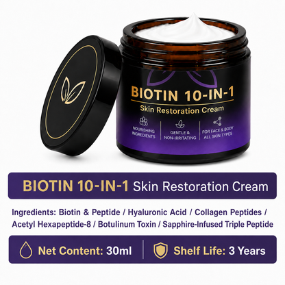 🔥 Rolimey® Advanced Biotin & Peptide Skin Restoration Cream—Tightening for Skin Types 🔥