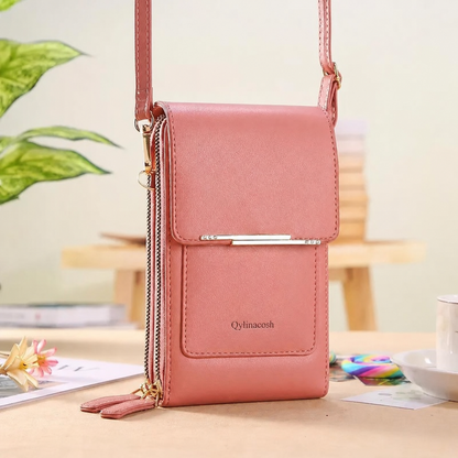 🔥Final 3 Hours: 80% OFF Qylinacosh®2026 Trendy Minimalist Elegant Women's Touchscreen Crossbody Phone Wallet