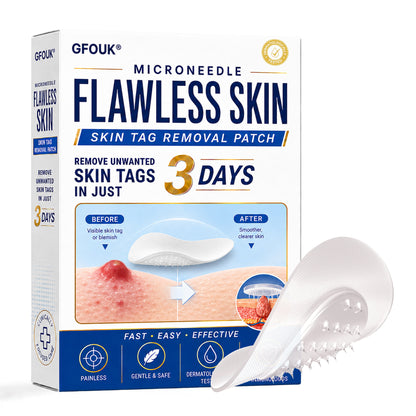 🔥GFOUK® 2026 Newly Upgraded 2-in-1 Microneedle Hydrocolloid Patches | Removes Raised Moles, Acne, Flat Warts, and Skin Tags | Improves Wrinkles, Scars, and Blemishes | Invisible Acne Patches for Face & Body