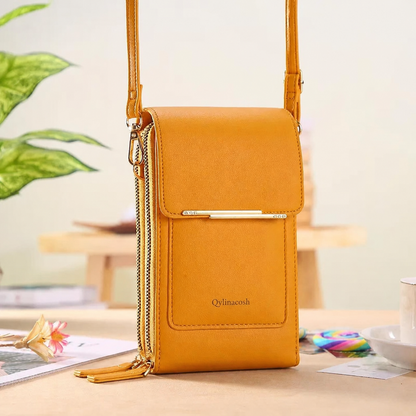🔥Final 3 Hours: 80% OFF Qylinacosh®2026 Trendy Minimalist Elegant Women's Touchscreen Crossbody Phone Wallet