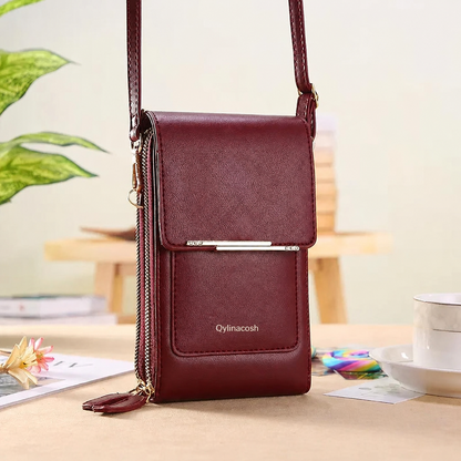 🔥Final 3 Hours: 80% OFF Qylinacosh®2026 Trendy Minimalist Elegant Women's Touchscreen Crossbody Phone Wallet