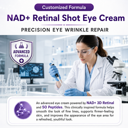 💜Rolimey®No.9NAD+ Retinal Shot Eye Cream ✨ Advanced Firming & Renewal Treatment with Retinoid, Peptides & Niacinamide