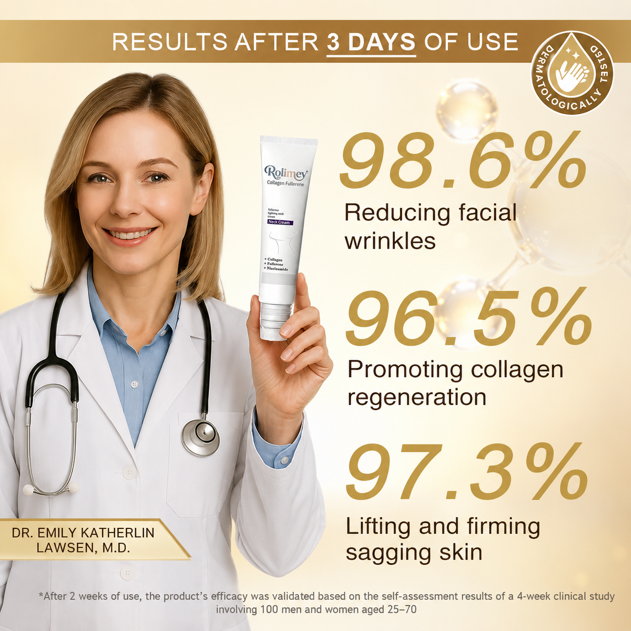 💫Rolimey® Collagen Fullerene Cream, Rolimey Collagen Cream with Collagen Peptides, 2026 New Tighten & Lift Cream for Crepey Skin, Wrinkles and Tightening for Skin Types