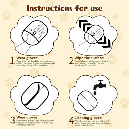 🎁💞LAST DAY 50% OFF -✨Qylinacosh® Pet Hair Removal Gloves