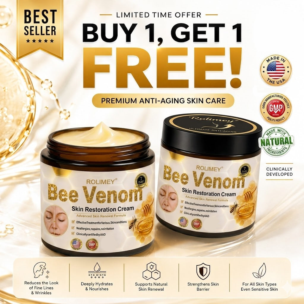 🌟💎 Rolimey® Bee venom Pro Comprehensive Cream —Tightening for Skin Types 🔥