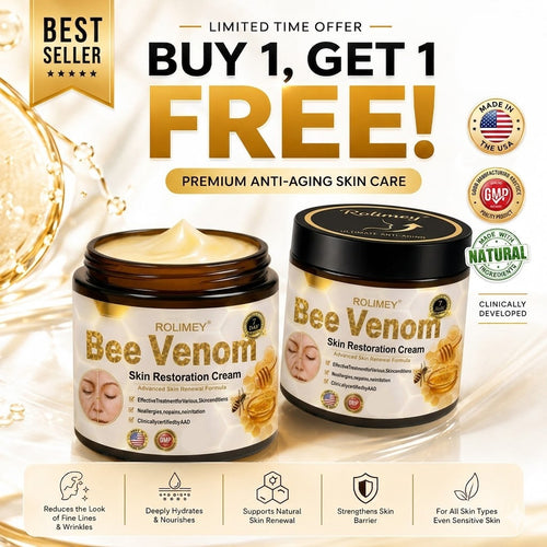 🌟💎 Rolimey® Bee venom Pro Comprehensive Cream —Tightening for Skin Types 🔥